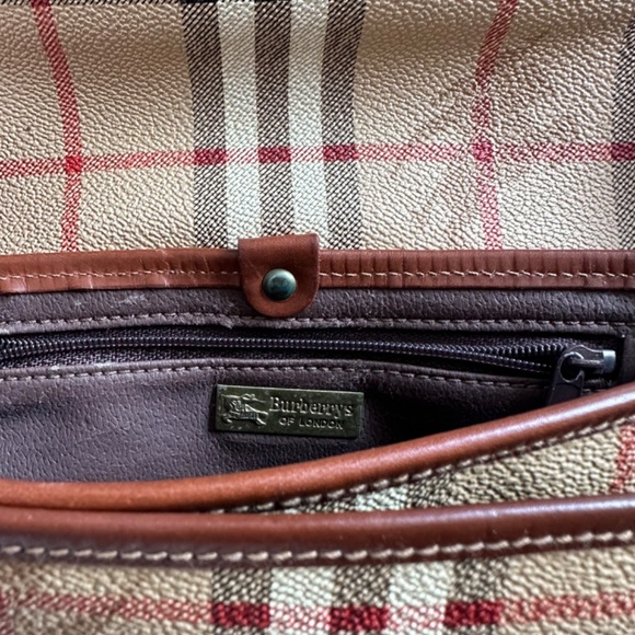 **AUTHENTIC** Burberry Haymarket Check Crossbody Bag - Vintage - Picture 7 of 10